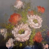 Tableau huile sur toile reproduction " Fleurs "