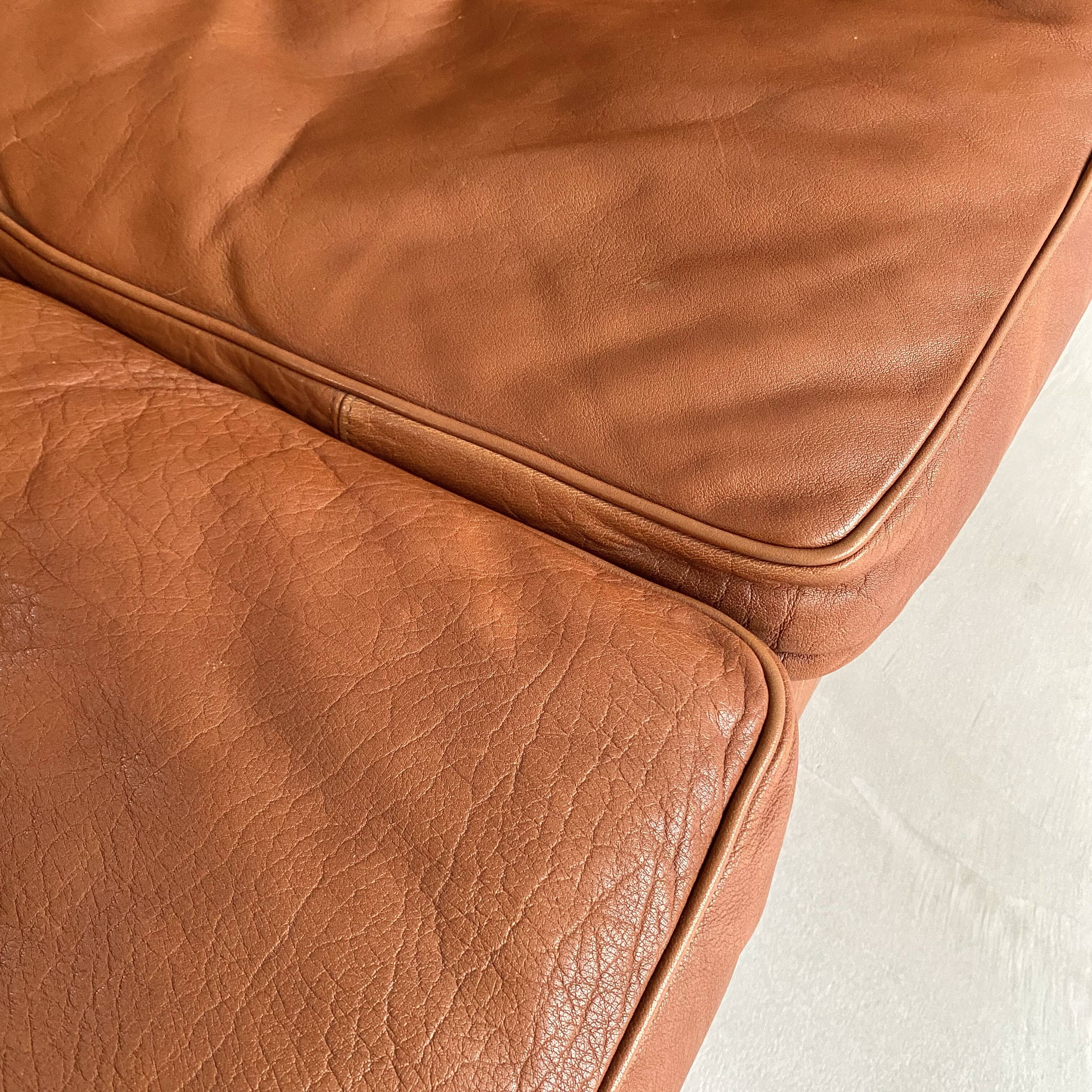 Vintage Danish Leather Sofa