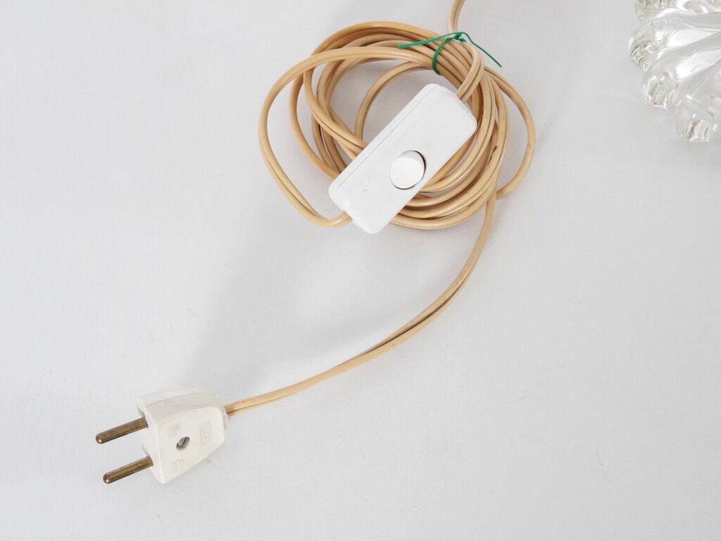 Pair of crystal table lamps