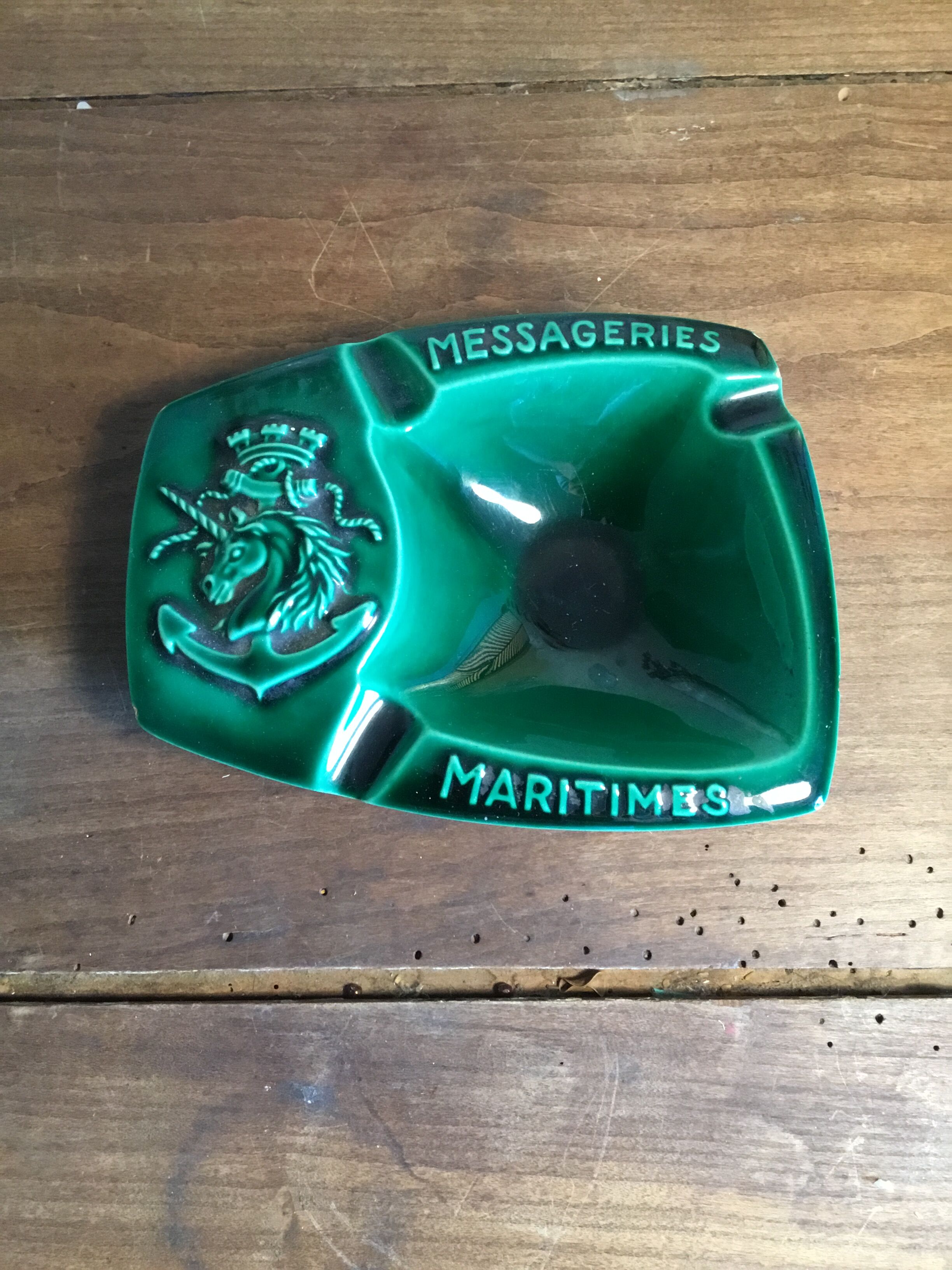 Cendrier vide poche messageries maritimes