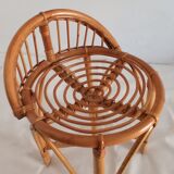 Low bamboo stools