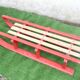 Vintage two-seater luge oak wood 1930s 106 cm