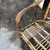 Rattan bench