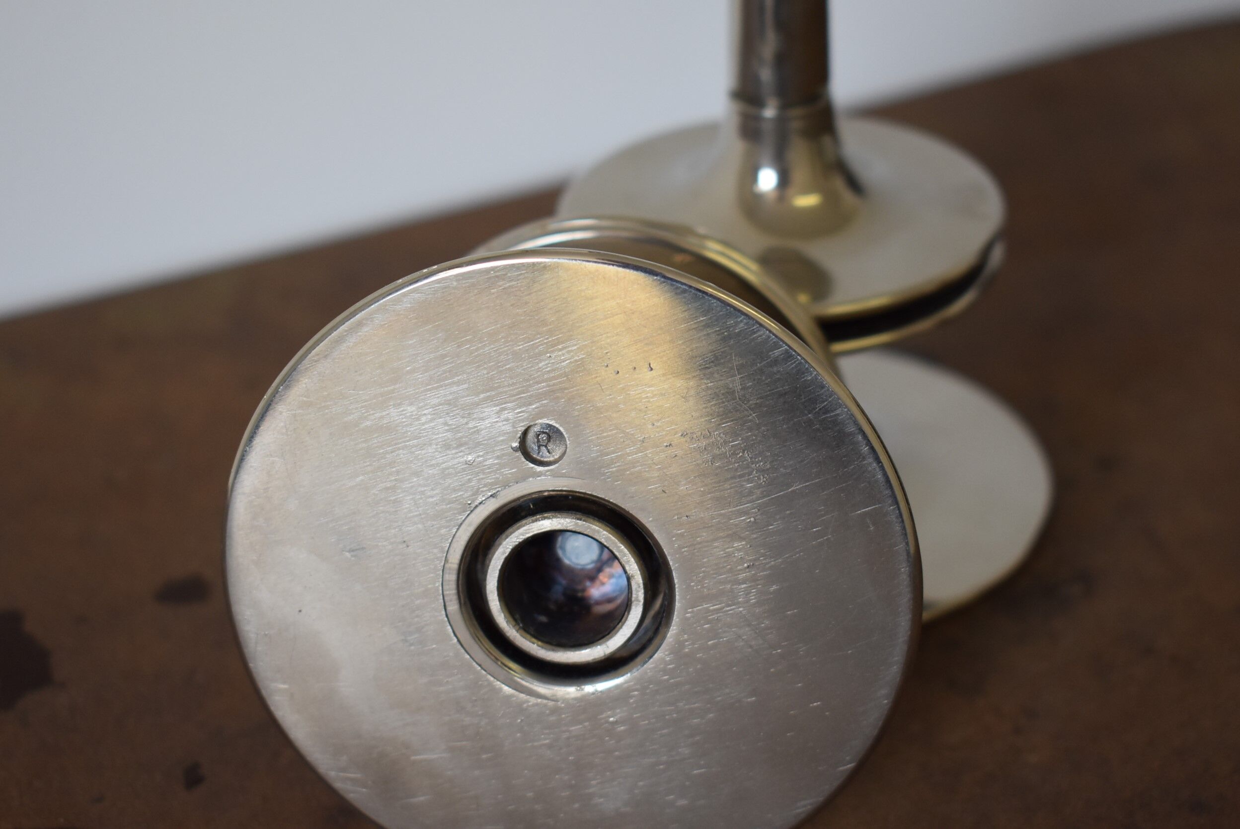 Vintage Nagel candlestick duo