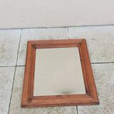 Old vintage wooden mirror
