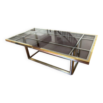 Important Dining Table by Romeo Rega, Italian Design Circa 197