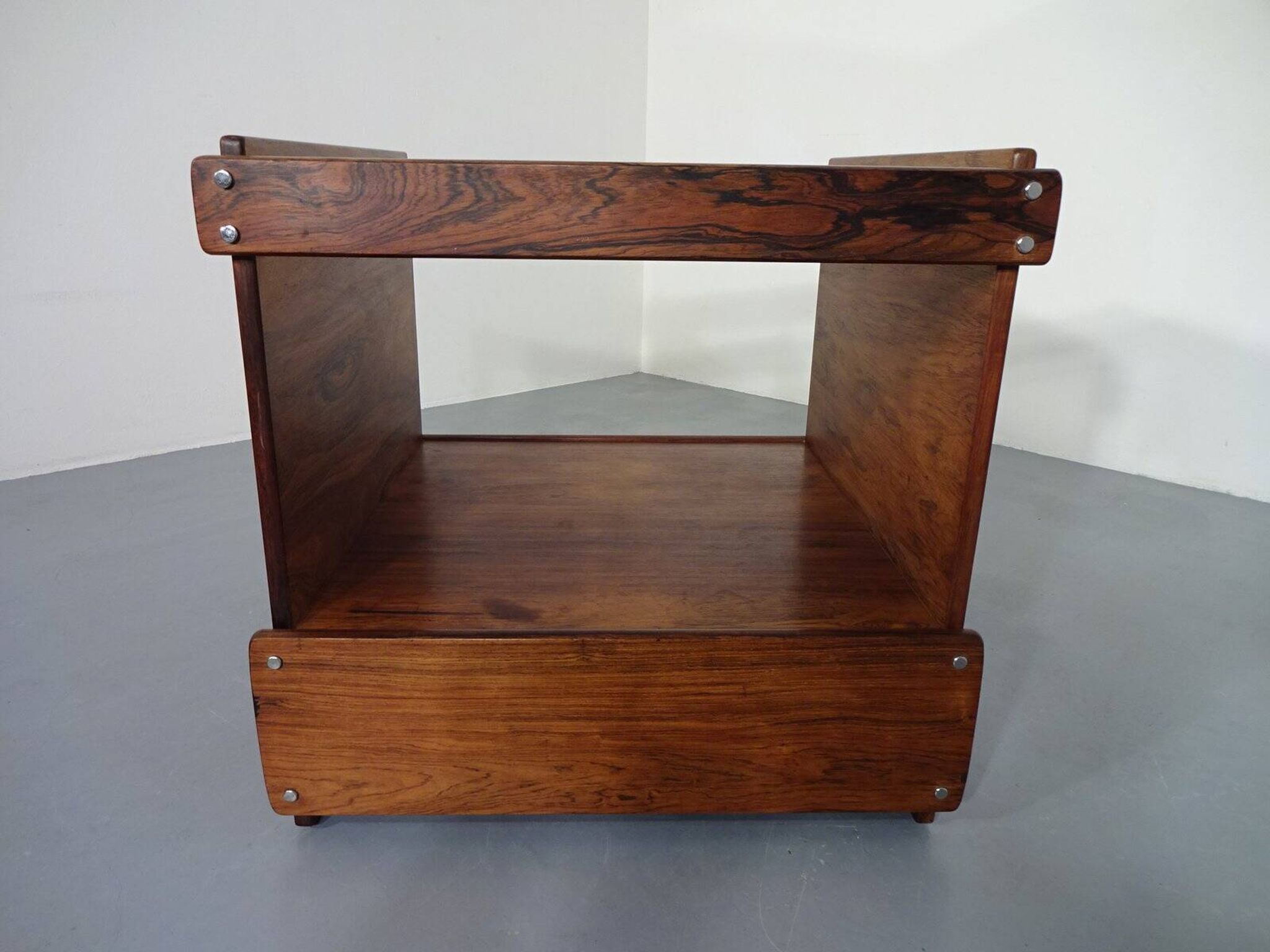 Danish Rosewood & Glass Side Table, 1960s