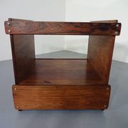 Danish Rosewood & Glass Side Table, 1960s