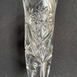 Champagne flutes, cut crystal, bohemian