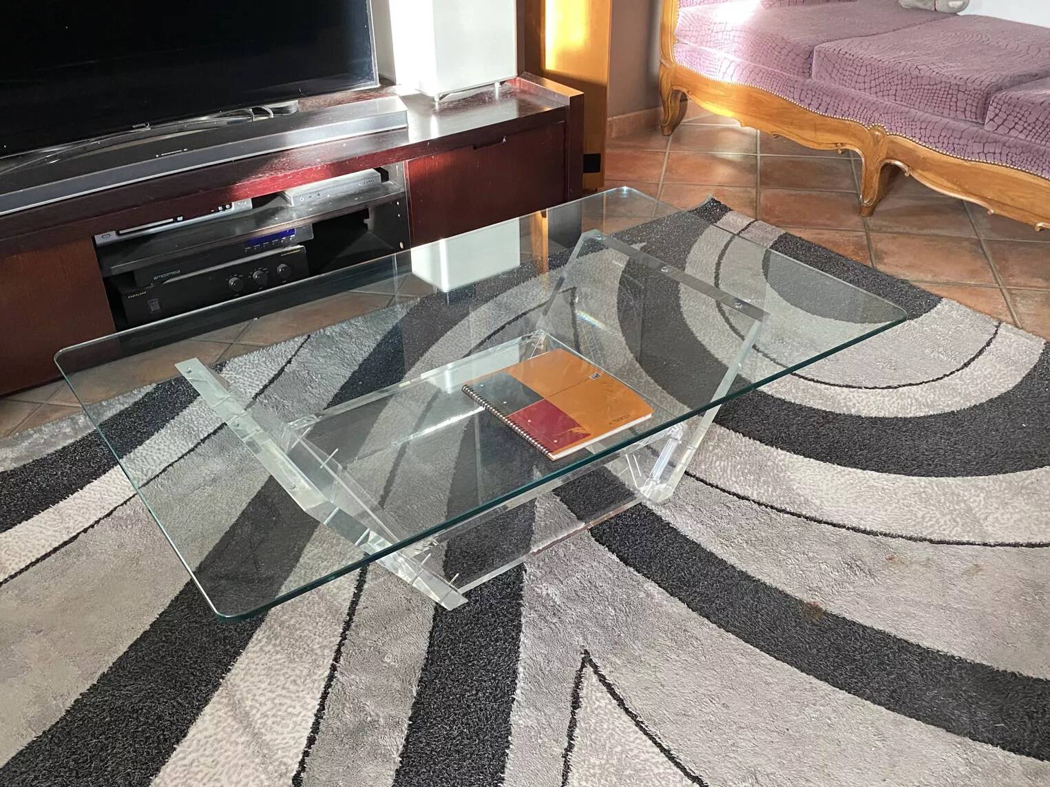 David Lange coffee table 1980. 120x70.