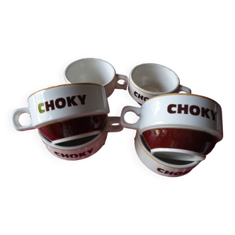 Set of 6 cups choky