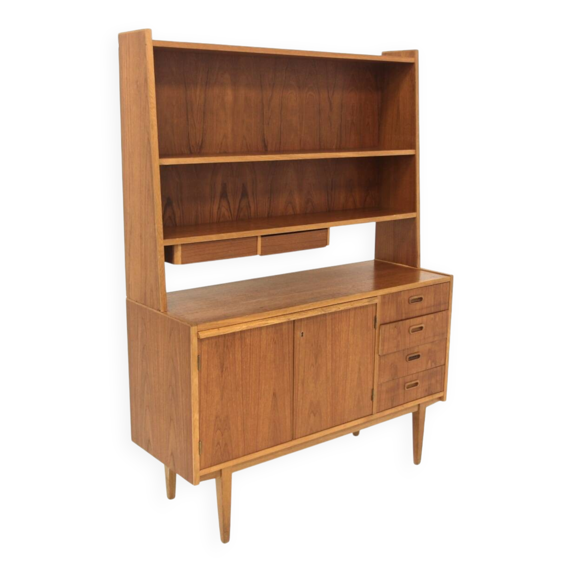 Scandinavian teak and oak secretary, Sweden, 1960