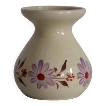 Vase en céramique beige Mid-Century des années 1960
