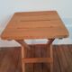 Folding stool made of solid wood