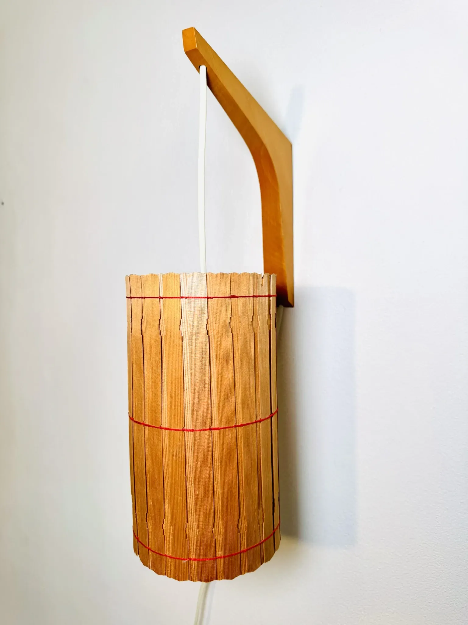 Pine Veneer Wall Lamp By Krásná Jibza For Uluv Bratislava, Former Czechoslovakia, 1950S