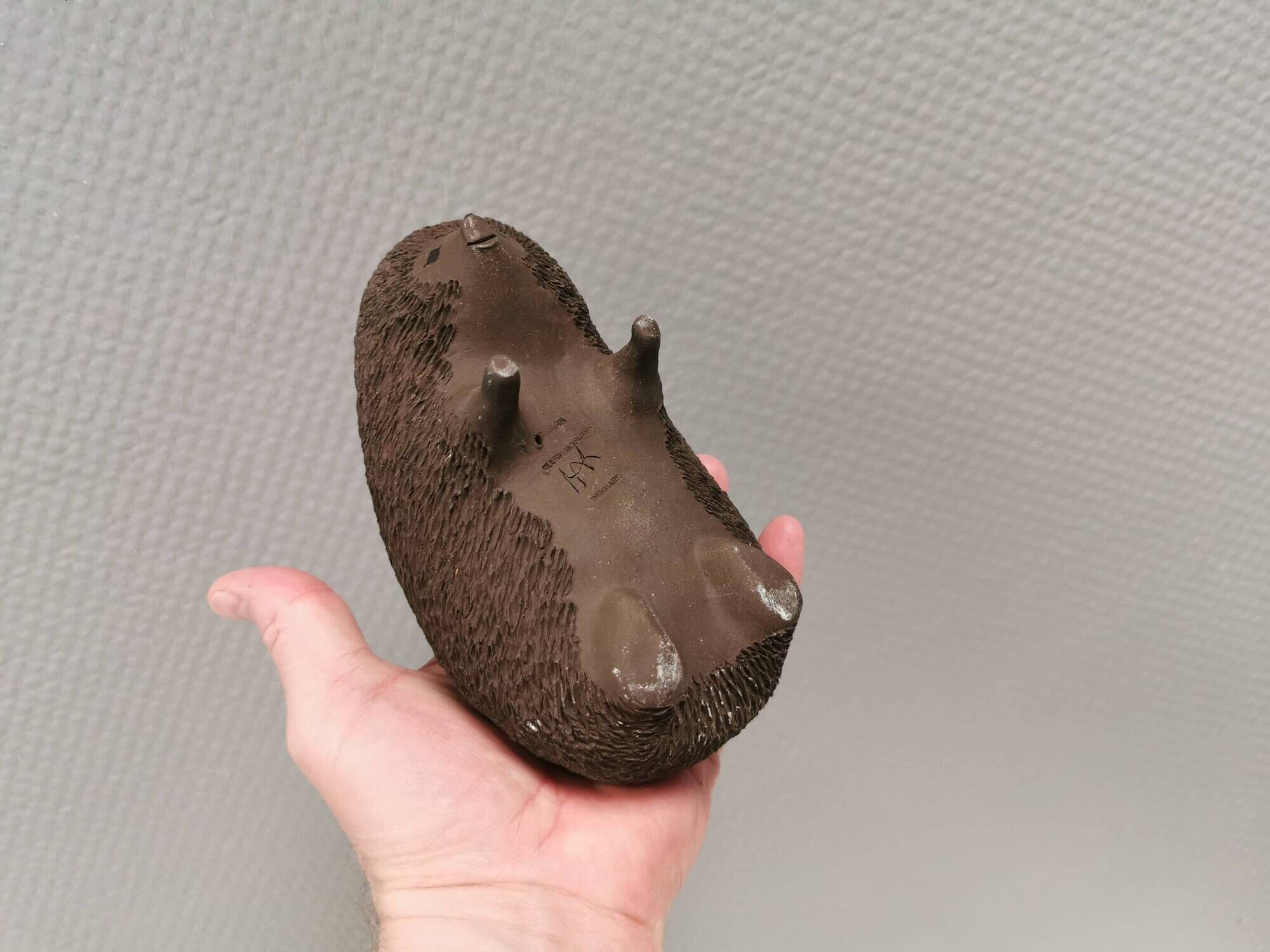 Ceramic Hedgehog Designed by Ellen Karlsen for HAK Denmark 1970s