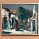 Original Swedish Oil On Panel – “Spanish Houses” By Tedde Rhodin
