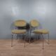 Pair of vintage chairs in fabrics and metal