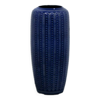 Vintage large blue floor vase west germany