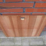 Miroir vintage en teck Danemark 1970 - 49x49cm