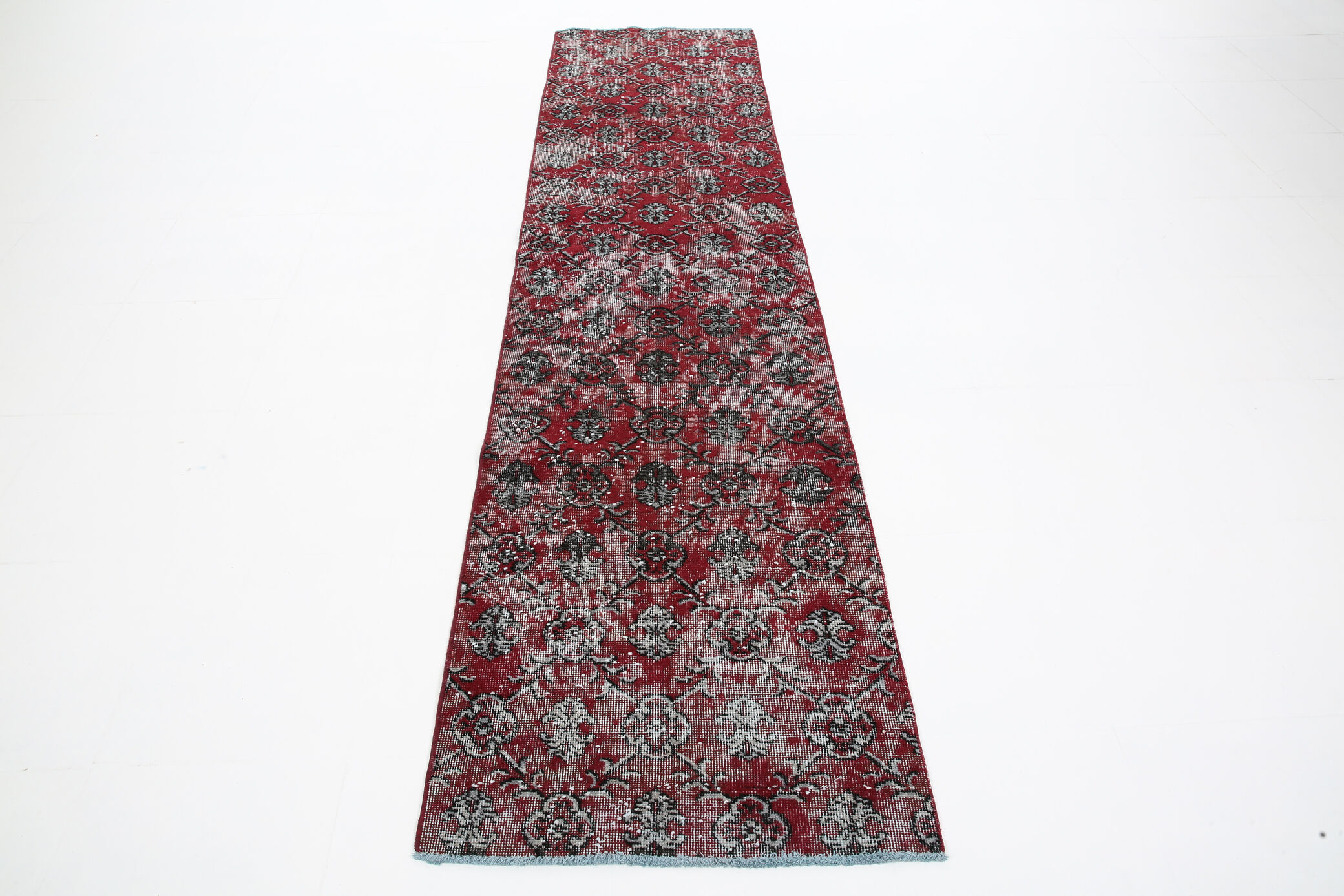 3x10 Vintage Floral Runner Rug, 70x306Cm