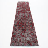 3x10 Vintage Floral Runner Rug, 70x306Cm