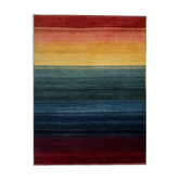 Tapis arc-en-ciel moderne multicolore