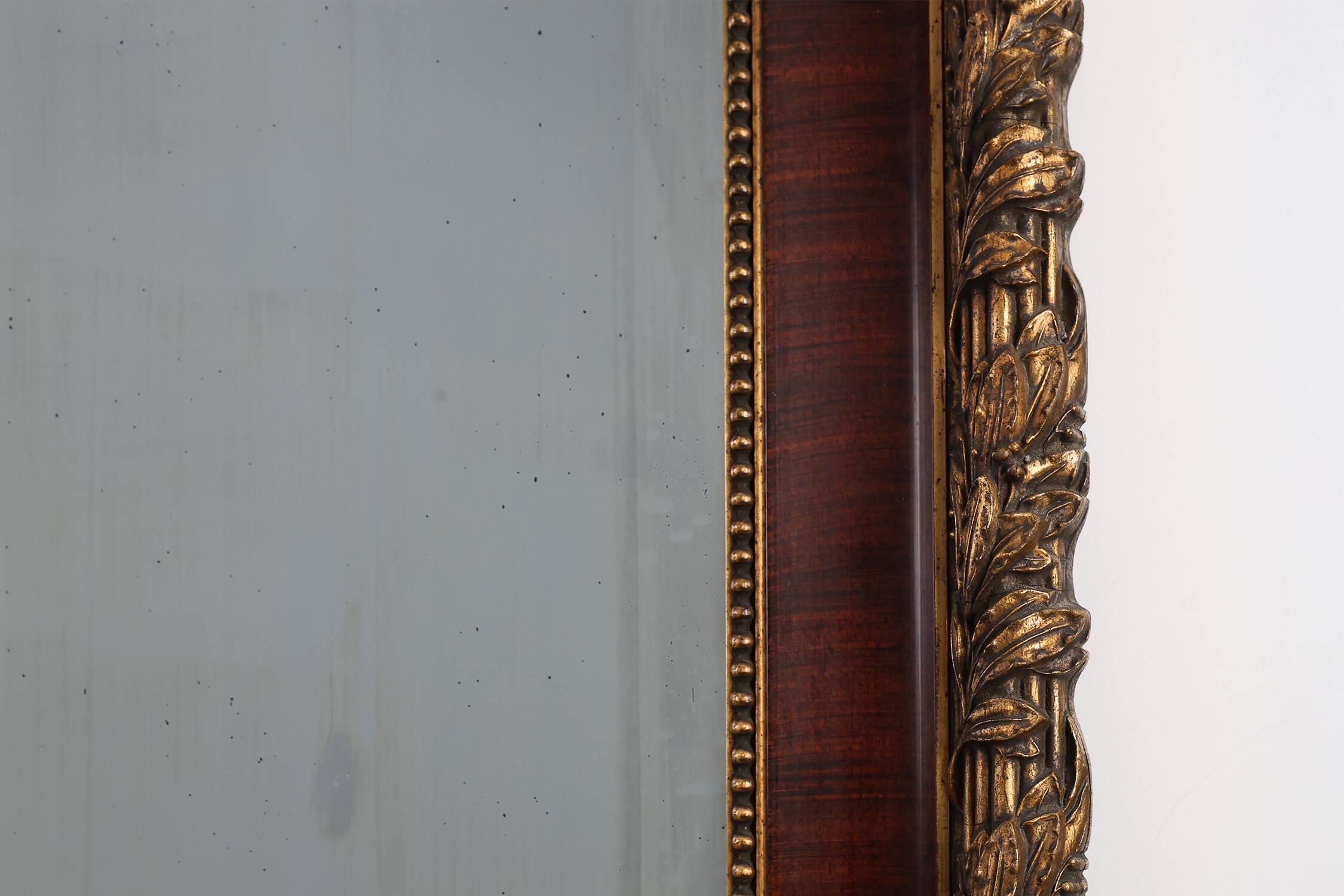 French classical mirror with gilded details, ca. 1900