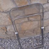 5 vintage 70'S chairs + Giancarlo Piretti Castelli support