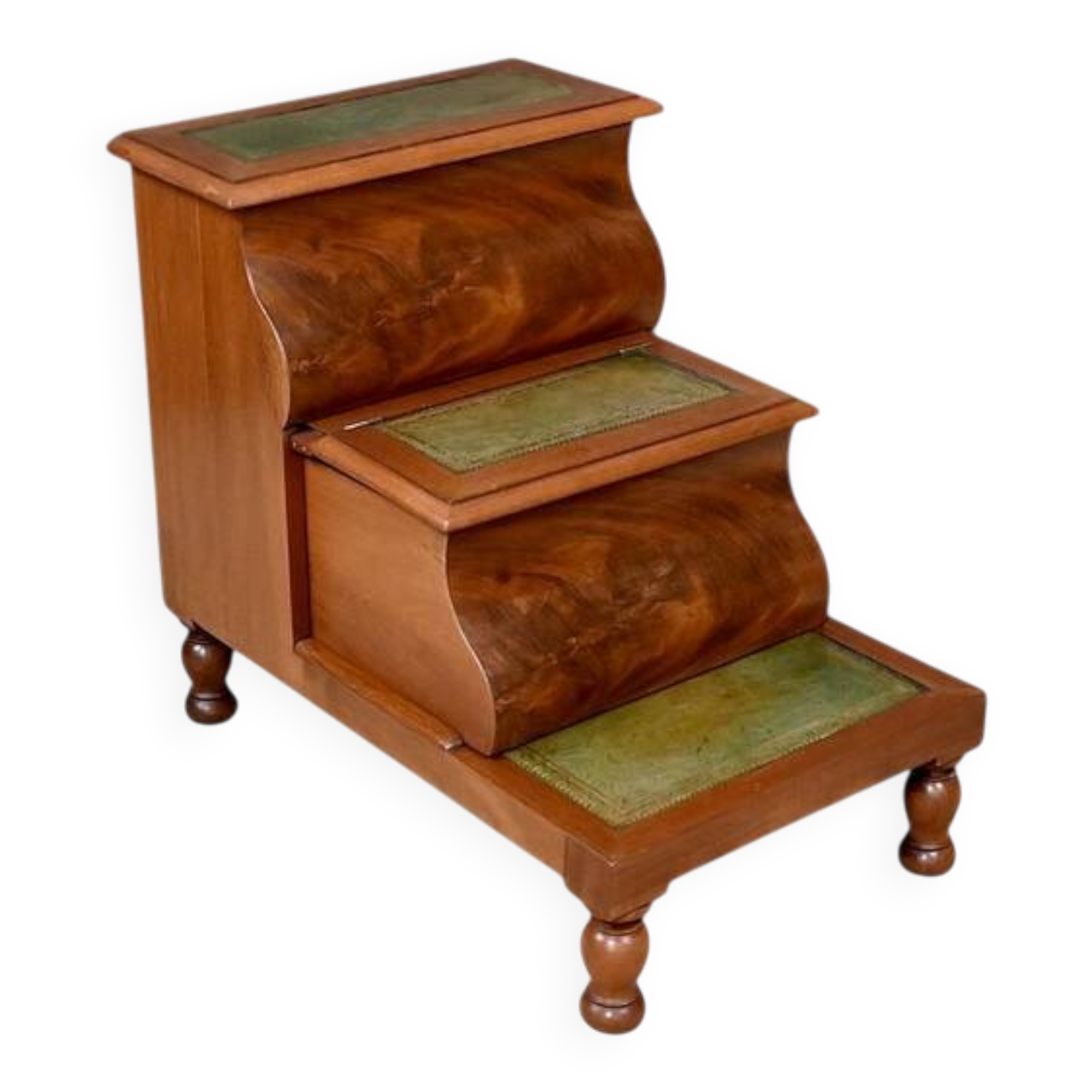 Victorian Library Step Stool in Mahogany, England – 2nd half of the 19th century
