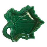 Empty pocket green ceramic leaf