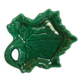 Vide poche feuille verte céramique