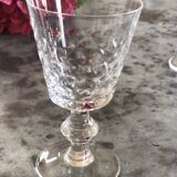 8 Chiseled glasses in old crystal