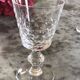 8 Verres ciselés en cristal ancien