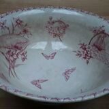 Saladier former earthenware butterflies Badonvilliers