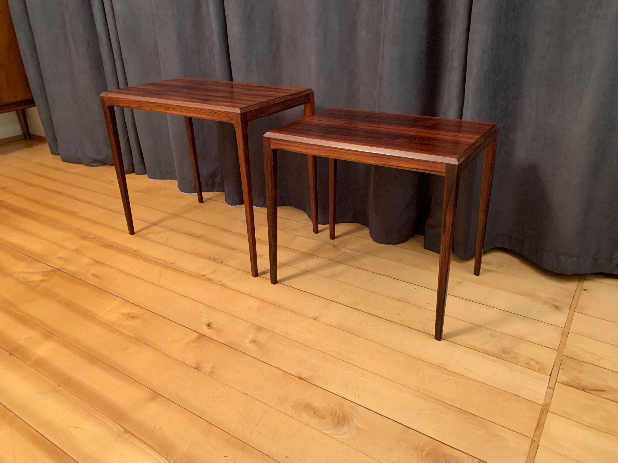 Paire de tables par Johannes Andersen, CFC Silkeborg, Danemark, années 1960