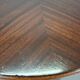 1930s Czechoslovak Art Deco Round Table in Wood and Veneer