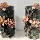 Pair of 20th century slip tube vases