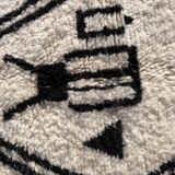 Modern Berber Beni Ouarain wool rug