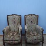 Pair of old-style armchairs