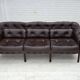 1970s, Scandinavian 3-seater sofa by Arne Norell, furniture leather.