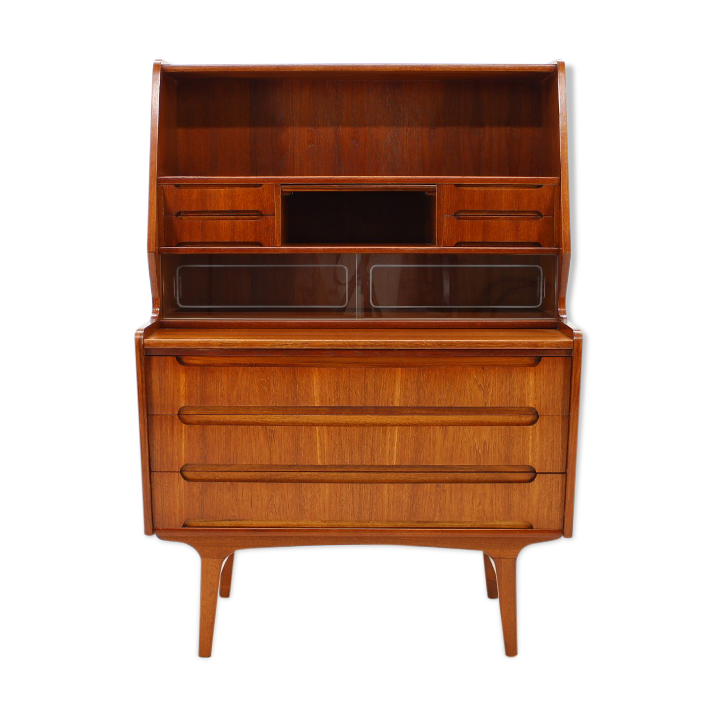 Mid-century Danish teak secretaire, 1960s
