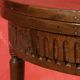 Console ou table à jeux de forme demi lune À plateau dépliant