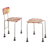 Chaise contemporaine italienne décorative "Broadway" par Gaetano Pesce, 1993