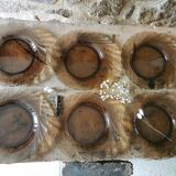 Duralex dessert plates, Smoked glass