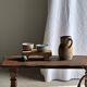 Old beige matte terracotta carafe H24 L16