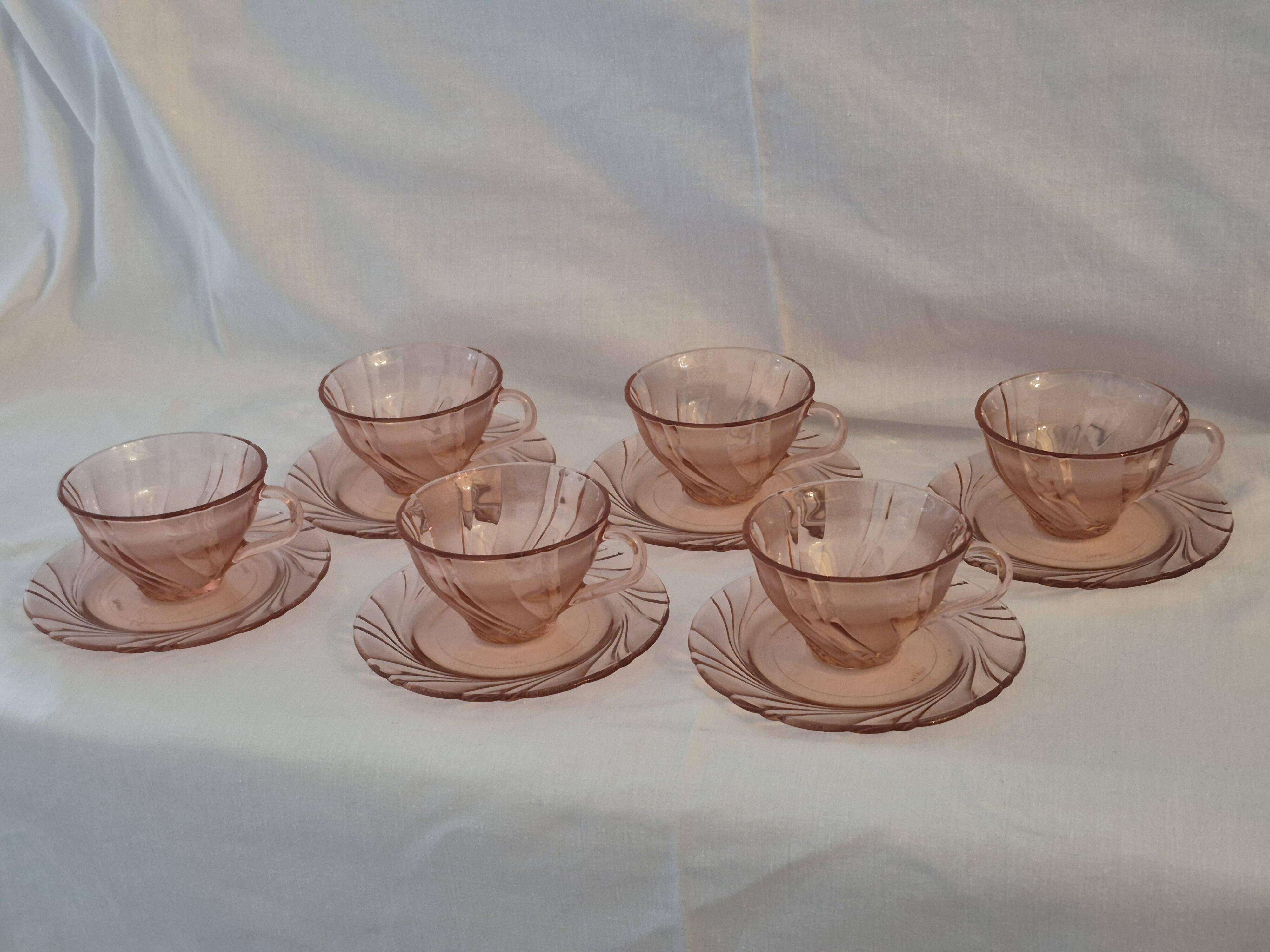 Cups and saucers vereco model beau rivage
