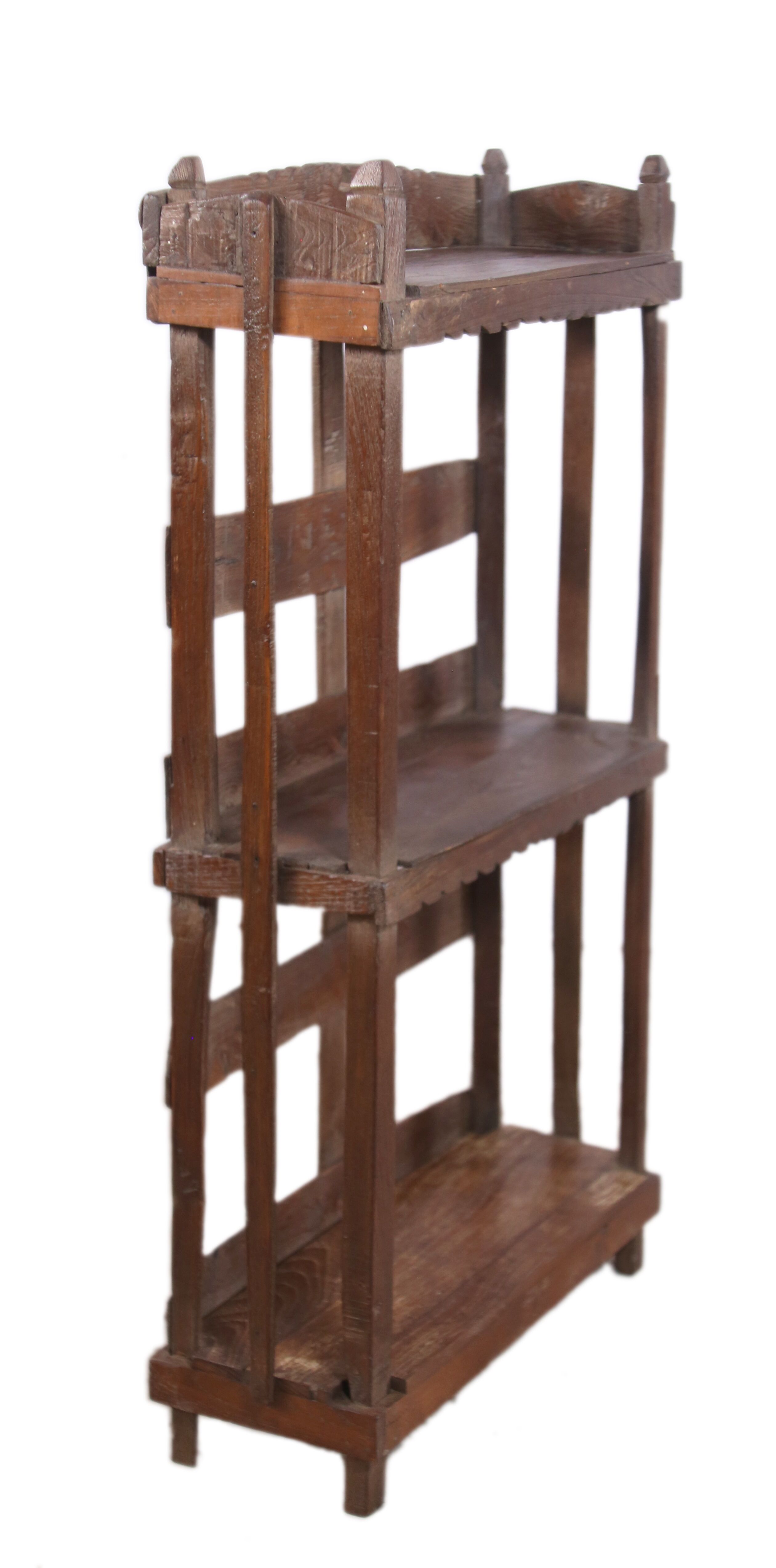 Tribal shelf in ancient Burmese teak