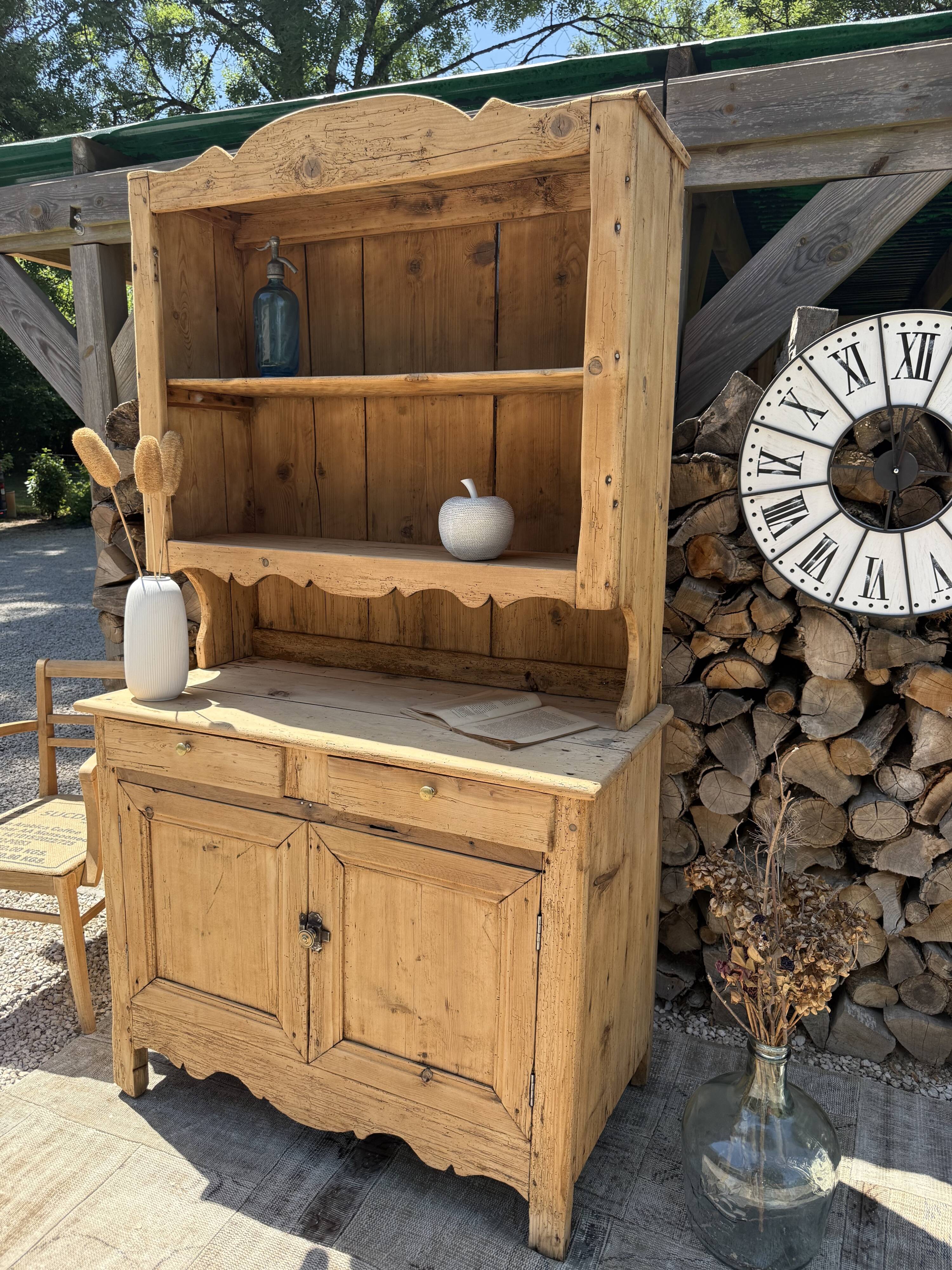 Solid wood sideboard / Two-body buffet