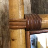 Rattan mirror